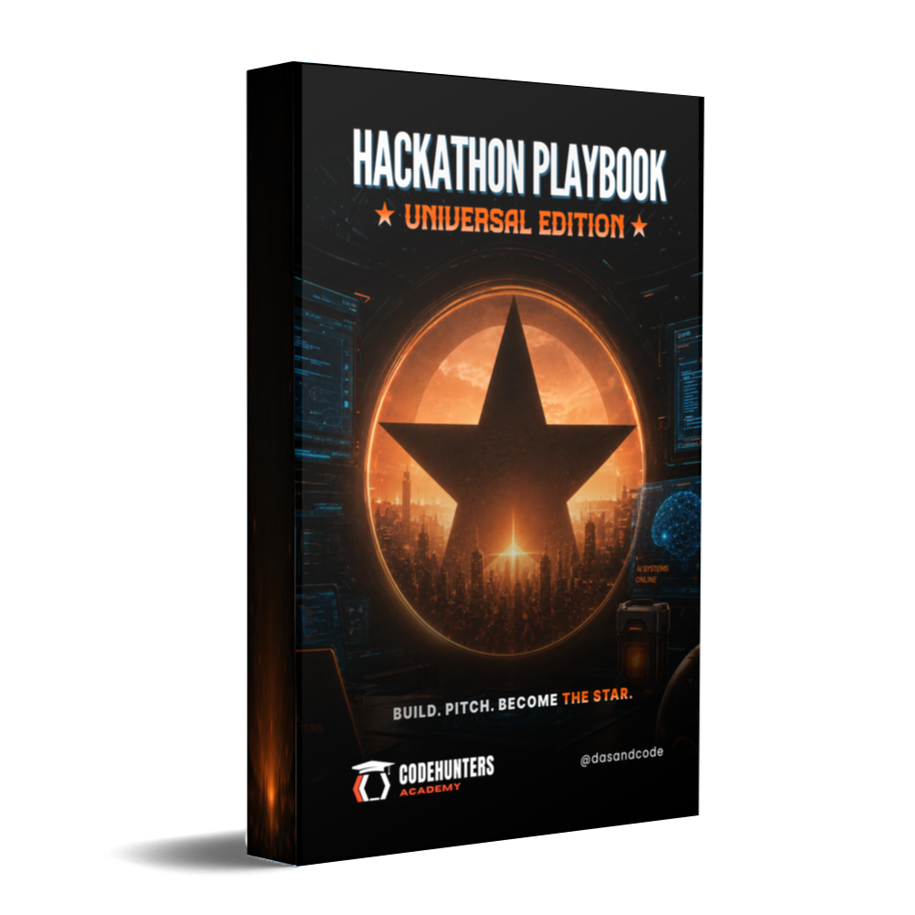 Hackathon Playbook Universal Edition, 3D box mockup